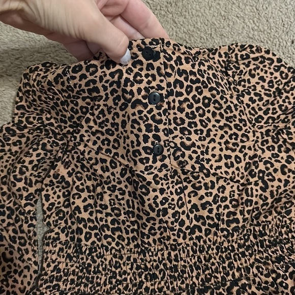 Leopard Print Girls Dress - Picture 6 of 6